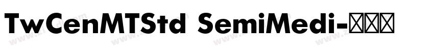 TwCenMTStd SemiMedi字体转换